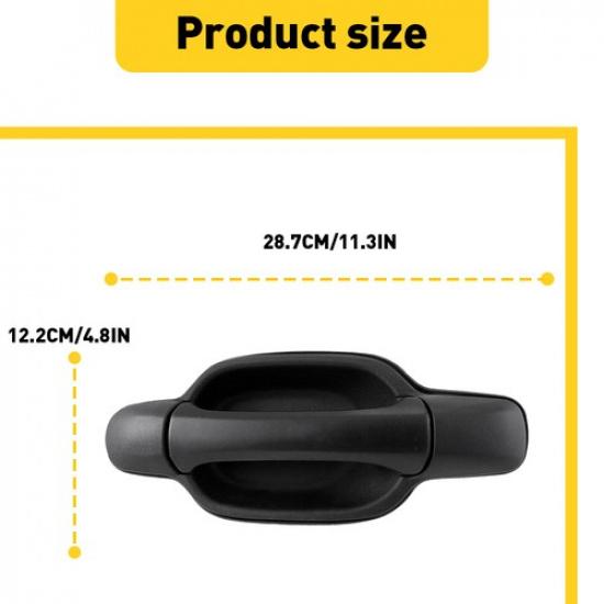 Exterior Left Rear Door Handle for 2004-2012 Chevrolet Colorado GMC Canyon EOA