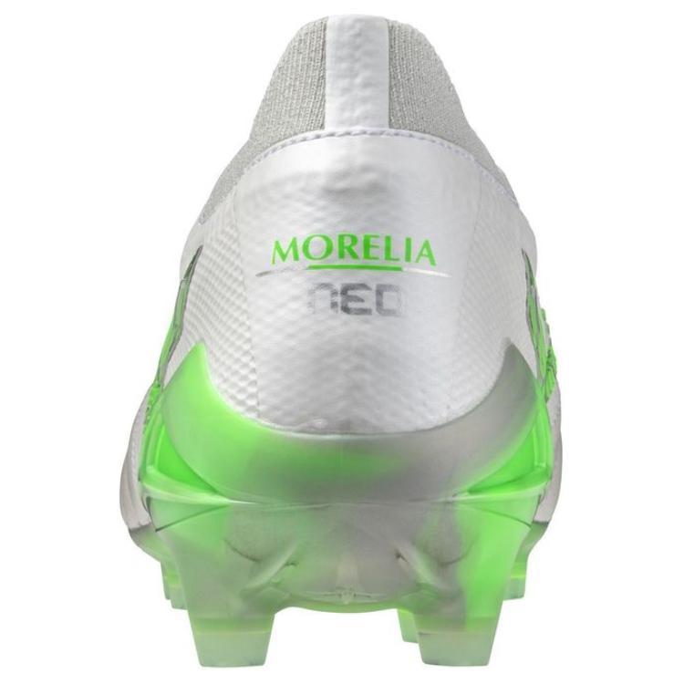 Mizuno Morelia Neo 4 Нескользящие Износостойкие Футбольные Бутсы Унисекс Бело-Зеленые Mizuno P1GA254037