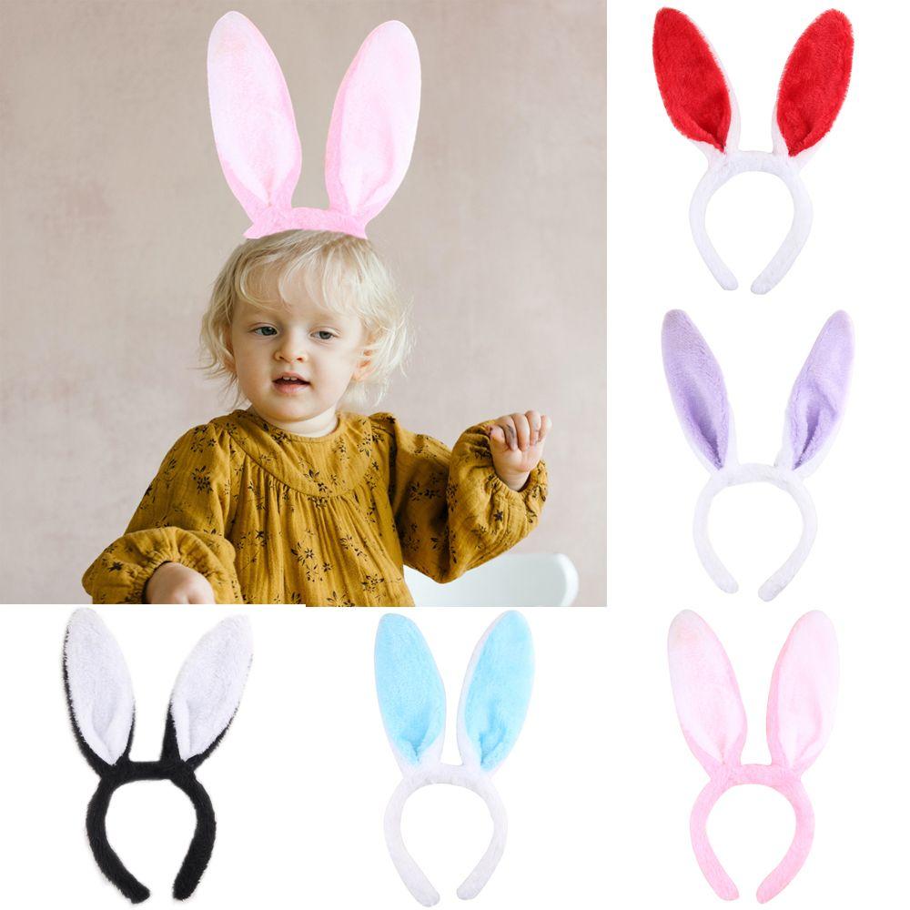 Cosplay Women Girls Bunny Ear Hairband Headband Adult Children Rabbit Ear Easter