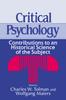 Книга Critical Psychology : Contributions To an Historical Science of the Subject