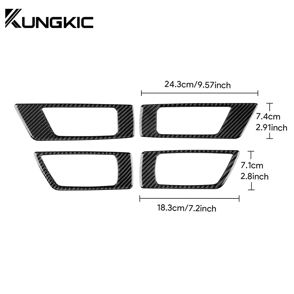 Carbon Fiber Style Interior Sticker for Subaru Legacy Outback 2010 2011 2012 2013 2014 LHD RHD Door Handle Area