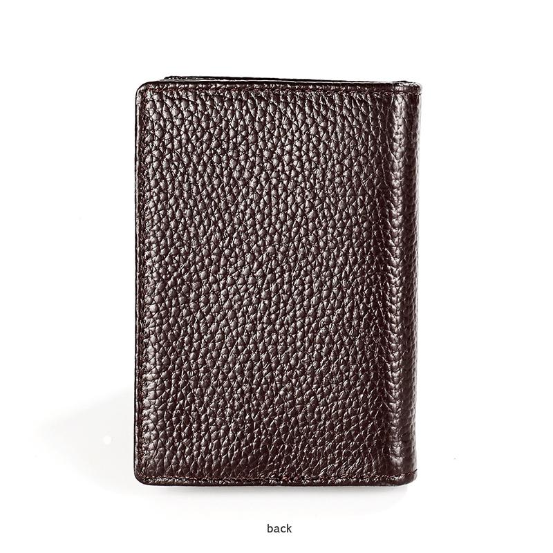 Мужской RFID-кошелек из натуральной кожи, кошелек для кредитных карт, удостоверение личности, держатели для VIP-карт, дорожные аксессуары с узором личи, тонкий кошелек, маленькая минималистичная сумка для карт