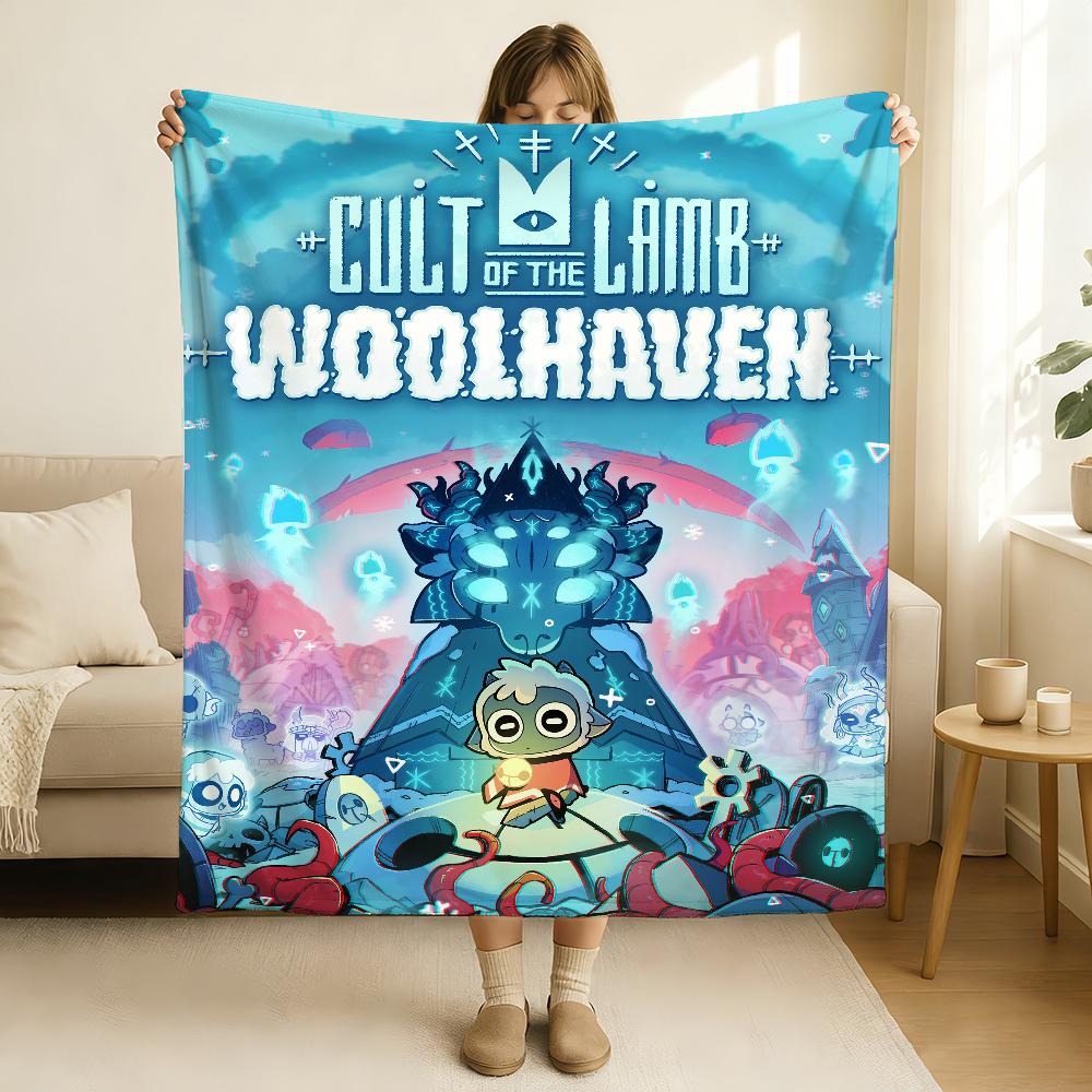 Game Cult Of The Lamb Blanket Soft and Skin Friendly For Couch Bed Napping Bedspread All Seasons Comforter