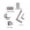 Two-Piece Set of 16cm and 8cm Squares with Base, Pen-Shaped Marking Needles, Measuring Tools, Carpentry, Marking Tools, Marking Tools