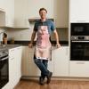 Funny And Quirky Printed Apron For Home Use, High-appearance-level Printed Kitchen Waterproof Apron.