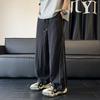 Унисекс Летние Тонкие Повседневные Брюки в Американском Стиле - Свободные Прямые - Модные Брюки Широкого Покроя - Универсальные Спортивные Повседневные Длинные Брюки