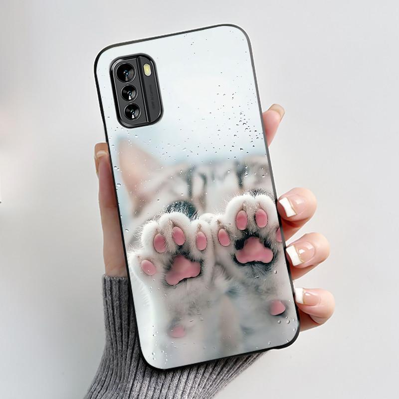 Популярный мультяшный черный чехол для Nokia G60 5G Милый щенок, летящий в небе, узорчатый корпус для Nokia G100, противоударный мягкий корпус