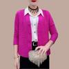 2025 Spring Autumn Temperament Fashionable Versatile Knitted Cardigan Long-sleeved Jacket Women's Autumn