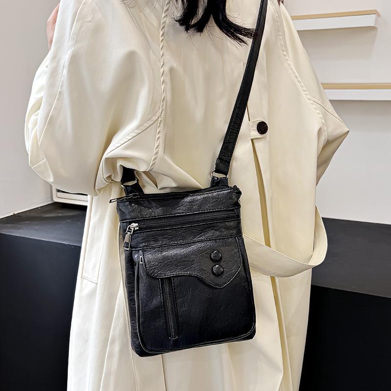 Сумка для мобильного телефона, женская сумка через плечо, сумка через плечо, мягкая кожаная маленькая сумка, кошелек для монет