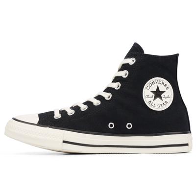 Chuck Taylor All Star 70s Wild Logo Дышащие Минималистичные Нескользящие Высокие Кеды из Канваса Женские Черно-Белые
