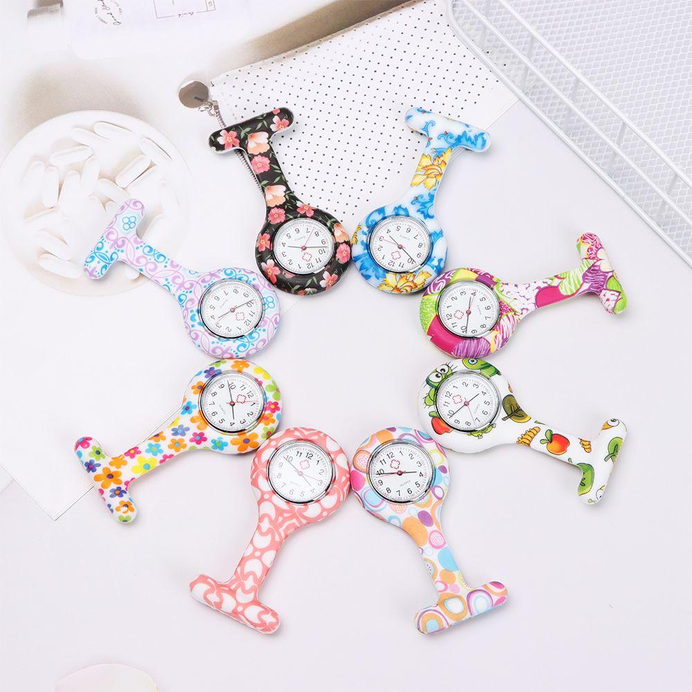 Unisex Multi Colors Gift Lapel Watches with Second Hand Fob Clip On Nursing Nurse Watch