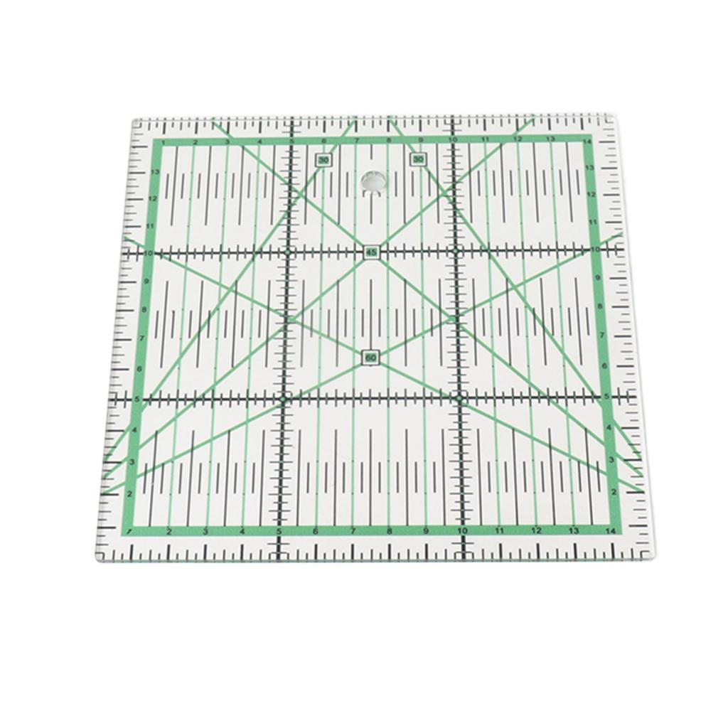 Quilting Ruler Transparent Acrylic DIY Grid Quilt Rulers with Precise Scale for Ironing Sewing