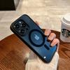 Роскошный прозрачный чехол с беспроводной зарядкой для MagSafe для iPhone 16 15 14 13 12 11 Pro Max Plus Mini Магнитные бамперные чехлы-накладки