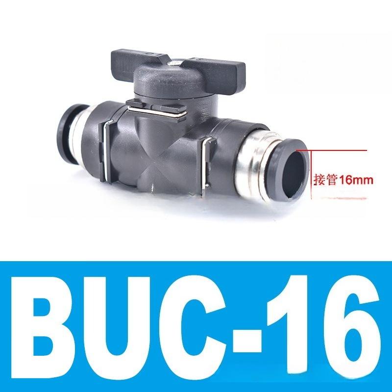 Type BUC 4mm 6mm 8mm 10mm 12mm Pneumatic Push In Quick Joint Connector Hand Valve To Turn Switch Manual Ball Current-limiting