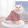 Pet Autumn and Winter Clothing, Striped Caps, Cat Bippers, Dog and Cat Clothes, Bichon Frise Dog Supplies