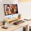 German Maple Monitor & Laptop Riser with Desk Organizer