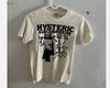Hysteric Glamour search and destroy Devil Night T классическая футболка Унисекс рубашка Хлопок Оверсайз Большой Размер