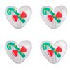 2Pcs Resin Love Heart Beads Cherry Christmas Tree Charms For DIY Necklace Bracelet Earrings Jewelry Making Craft Accessories