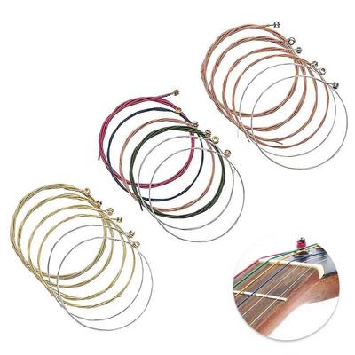 Liroyal Замена для гитары 3 комплекта струн Ballad Replacement Steel Strings для акустической гитары с металлическим сердечником и медной обмоткой Струны,