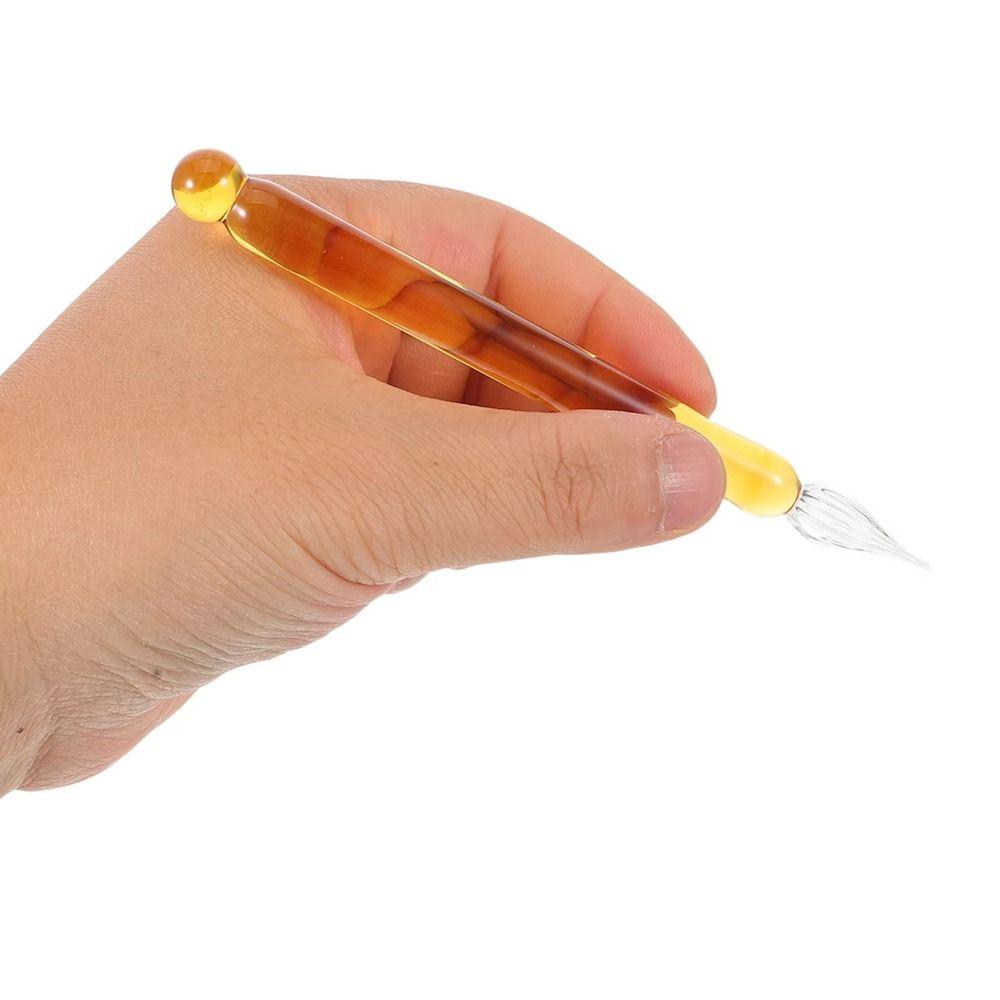 Calligraphy Dipping Pen Transparent Glass Fountain Pen Back To School Glass Dip Pen Art Painting