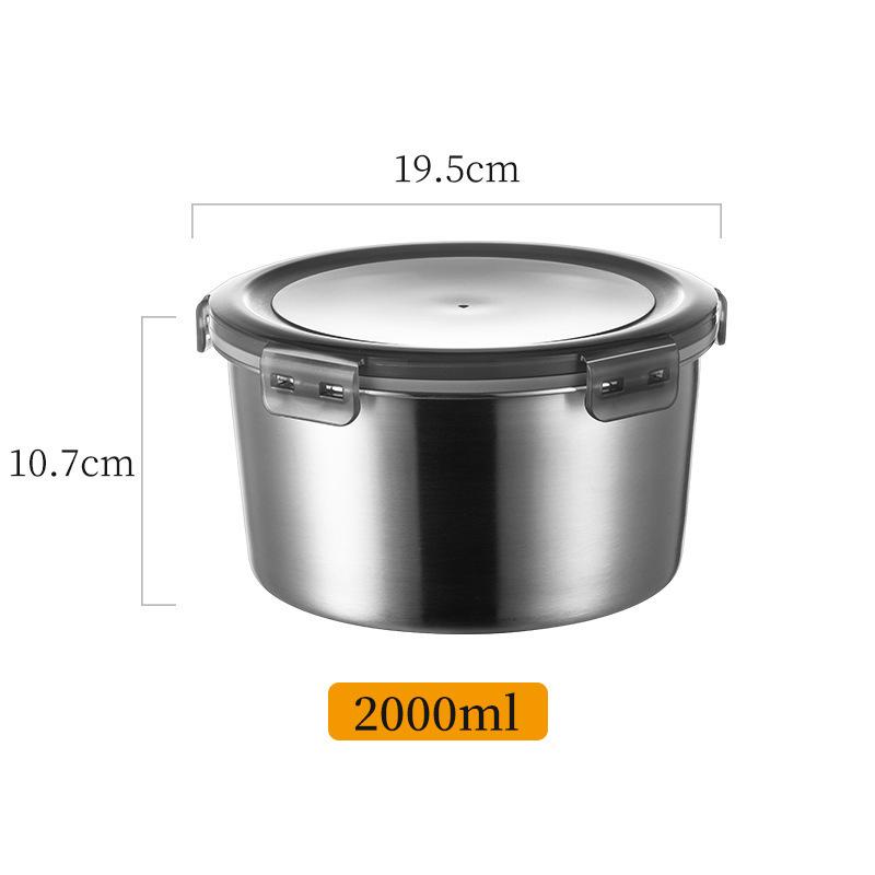 Прямоугольный контейнер для завтрака из нержавеющей стали 304 с крышкой для хранения на кухне