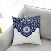 Office Living Room Home Pillowcase Blue and White Porcelain Printed Pillowcase Car Ornaments