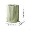 Pleated Paper Bag Vase Bud Decors Organizer Desk Boho Plant Pot Holder Flower for