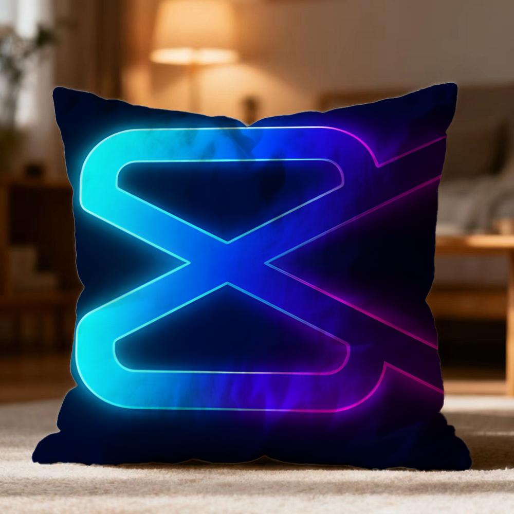Popular C-CCapCut Cushion Cover Soft Washable Pillow Case Multi-Scene for Couch Bed Travel Office Use