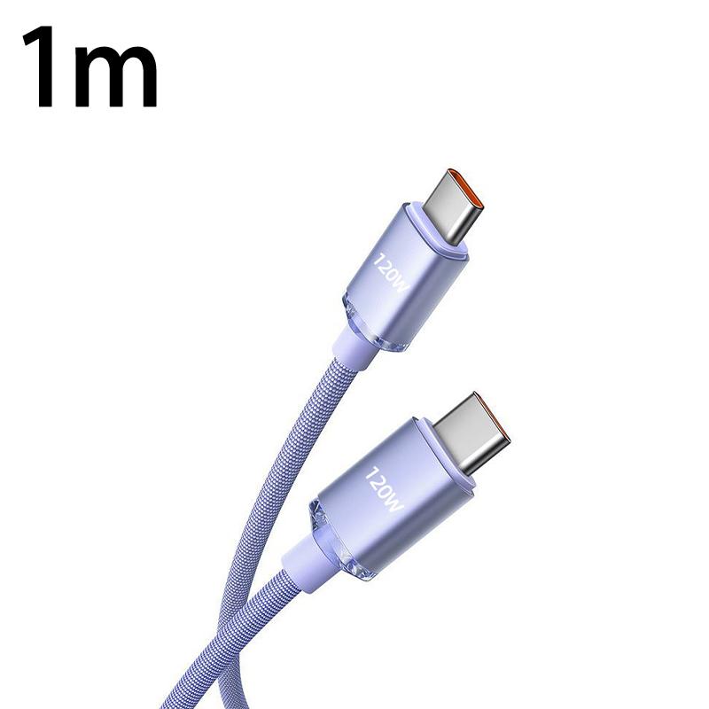 Кабель USB Type C 120 Вт, Type C на Type C, шнур для быстрой зарядки, USB-кабели для быстрой зарядки телефона, подходят для различных моделей мобильных телефонов