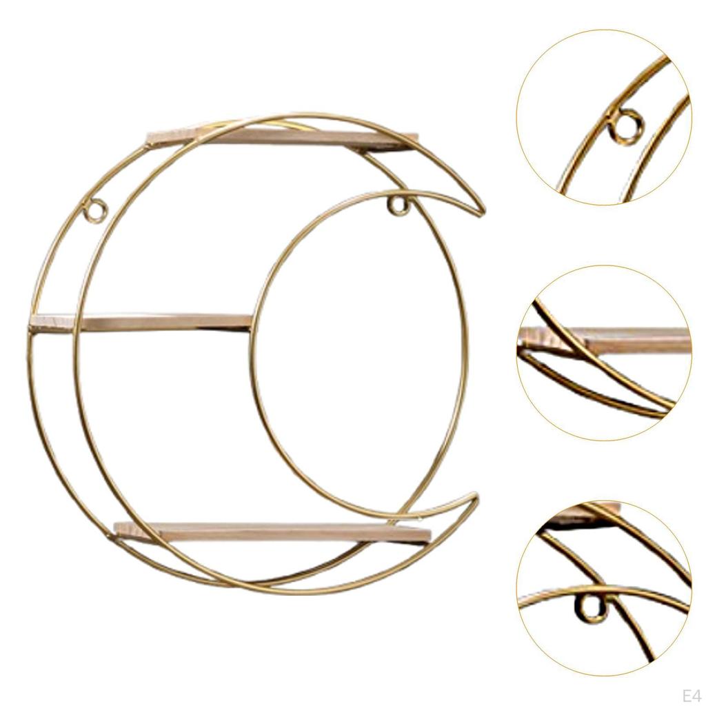 3-х уровневая металлическая настенная полка, прочный декоративный декор для предметов первой необходимости в ванной, экономит место,