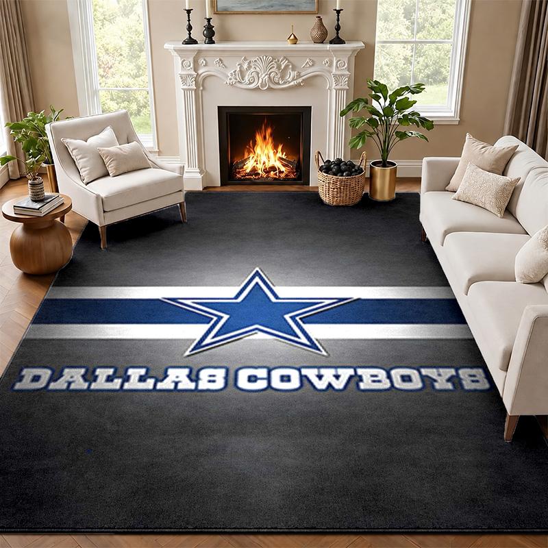 Коврик для двери Dallas Cowboys для гостиной или спальни Защитный коврик под стул Офисное украшение Рождественский подарок Подарок на день рождения