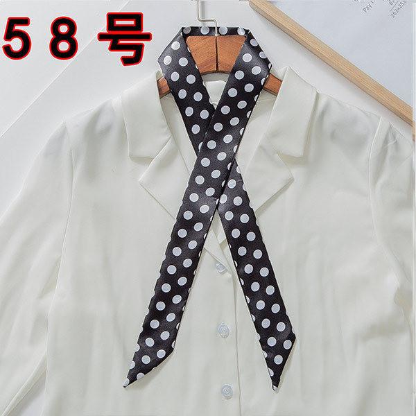 Luxury Brand Bag Scarf Foulard Femme Hijab Scarf Women Hair Silk Scarf Handle Bag Ribbons Long Skinny Scarves