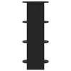 Side Cabinet Black 40 x 40 x 100 cm Particleboard