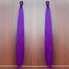2 шт. Синтетический фиолетовый хвост на резинке, длинный прямой хвост, женские аксессуары для волос на Хэллоуин