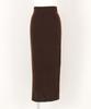 Titibait Slit Tight Knit Skirt AYXP2978 PS Brown Women's (XS-S)
