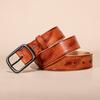 First Layer Belt Men's Tree Paste Leather Pin Buckle Belt