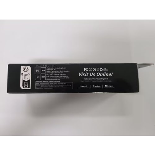 Musiclily Pro 6-String Locking Tuners for ST Strat/TL Telecaster Electric Guitars, Black Hex Buttons