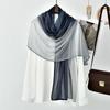 Hot-selling New Solid Color Gradual Change Color Silk Scarf Long Scarf Women's Scarf Spring and Autumn Polyester Thin Yarn