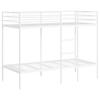 Bunk Bed without Mattress White 100 x 190 cm Steel