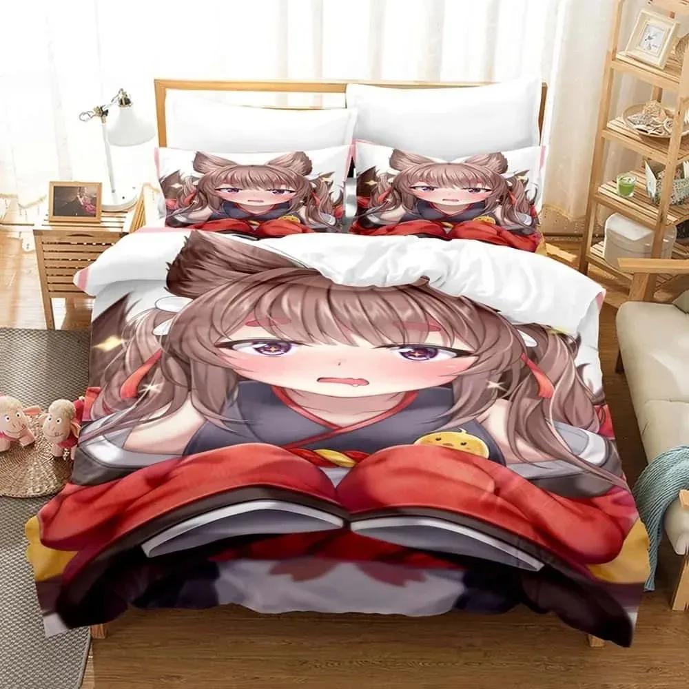Аниме Azur Lane Постельный комплект Односпальный Полуторный Двуспальный Кингсайз Комплект для кровати Взрослый Детский Спальня Комплекты пододеяльников
