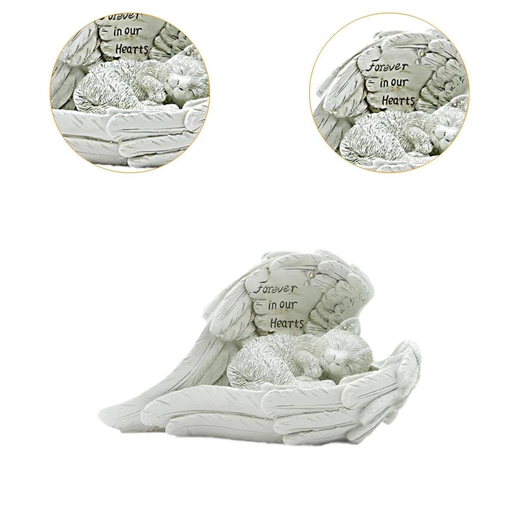 Памятник на могилу питомца Крылатый декор для могилы питомца Прочный Поминает о потере питомца