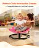 VEVOR Kids Swivel Chair, 220 lbs Capacity, Flower Shape Sensory Spinning Chair, Autistic Kids Sensory Toy Seat with Non-Slip Metal Base