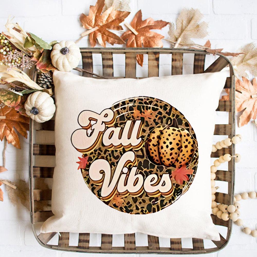 Pumpkin Fall Pillowcase Thanksgiving Party Decorative Sofa Chair Cushion Cover Bed Throw Pillow Case Home Decor Pillows Cases