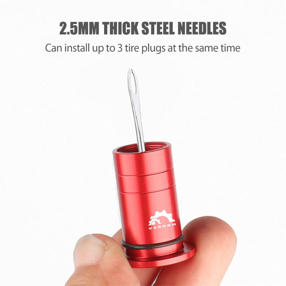Комплект для ремонта велосипедных бескамерных шин, инструмент для сверления шин шоссейного велосипеда MTB с 5 заглушками для шин и наконечником ручки