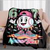1PC Custom Name Baseball Art Name flannel blanket versatile,all-season throw suitable for the living room,bedroom,camping,travel,and gift