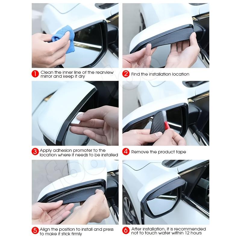 Водозащитный козырек на зеркало заднего вида для Chevrolet Onix Cruze Silverado Impala Equinox Malibu Tahoe Cobalt Camaro Trax XF1