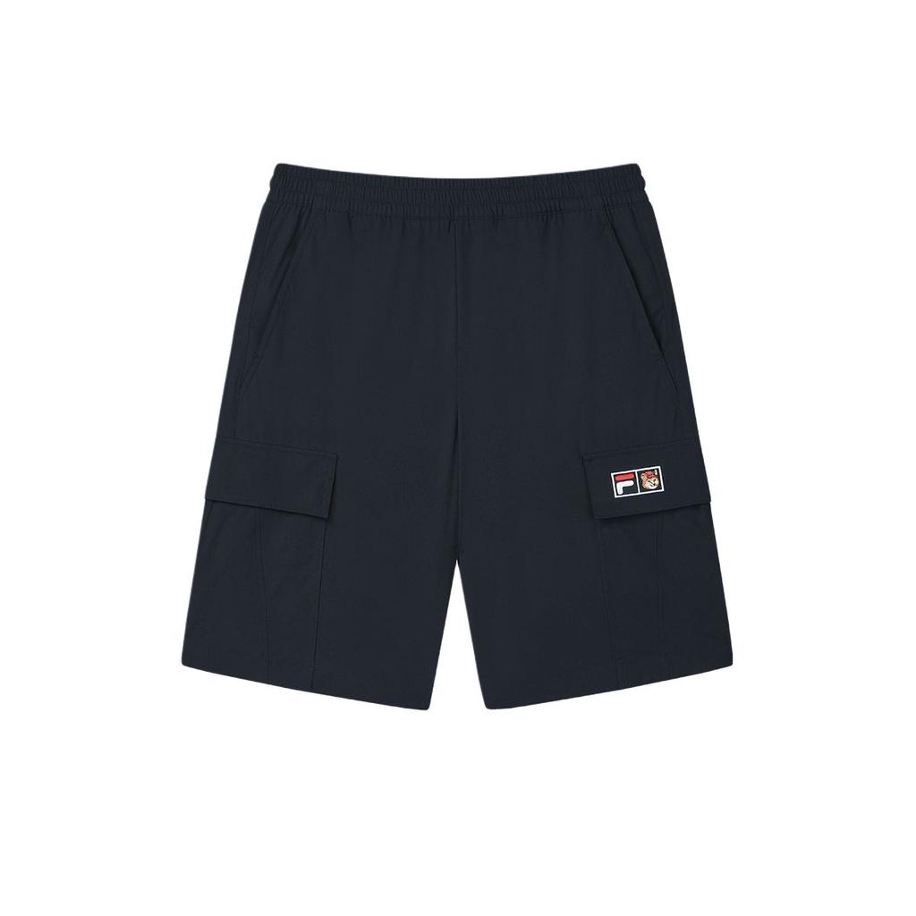 Fila X MAISON KITSUNE Оригинальная Мода Простые Шорты на Шнуровке Повседневные Мужские шорты Легендарно-Синий F11M529802F-NV