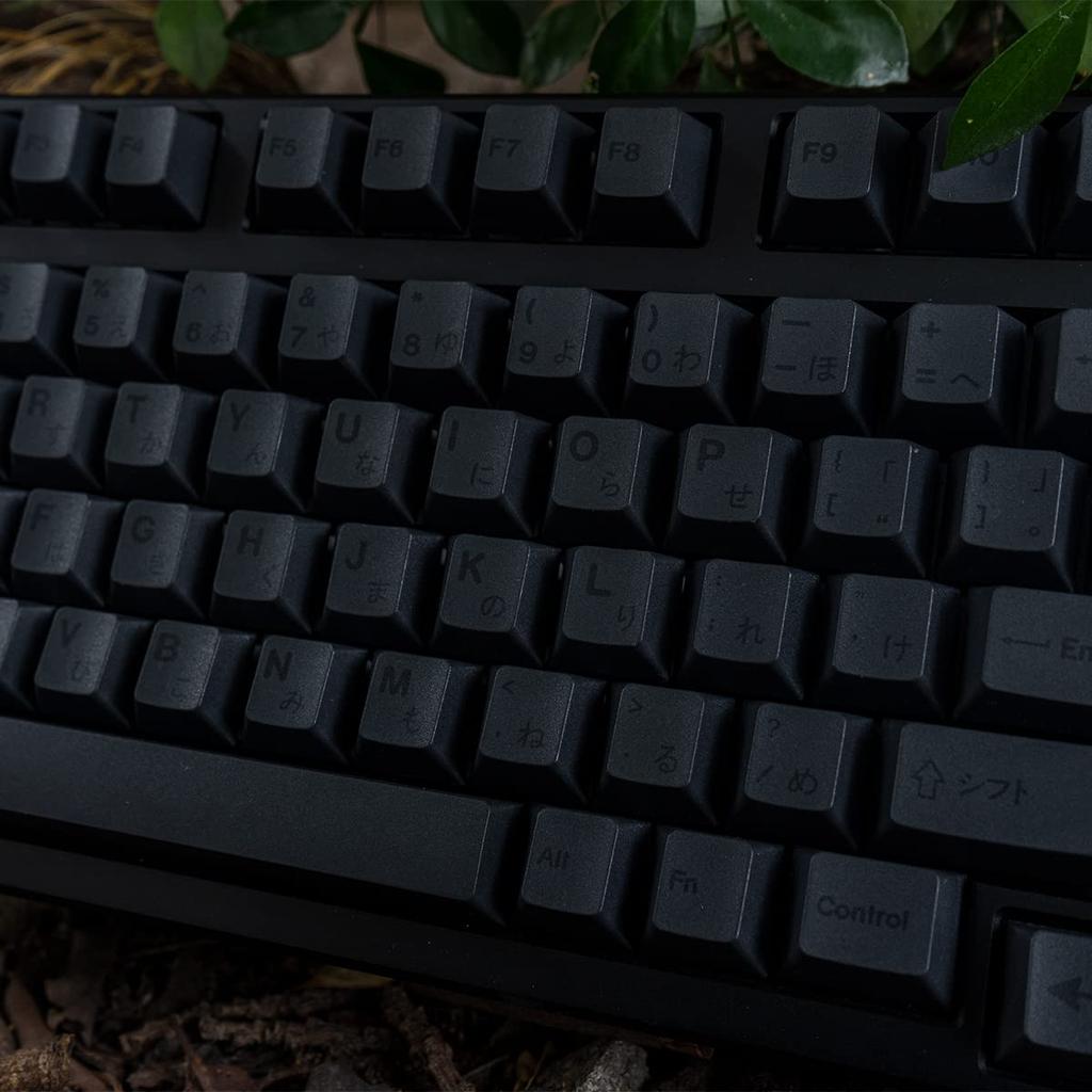 PBT Japanese Gray Keycaps, 144 Keys, Cherry Profile, DYE-Sub Custom Minimalist Keycaps, 61, 64, 68, 84, 87 Keys, for Cherry Gateron MX Switches and