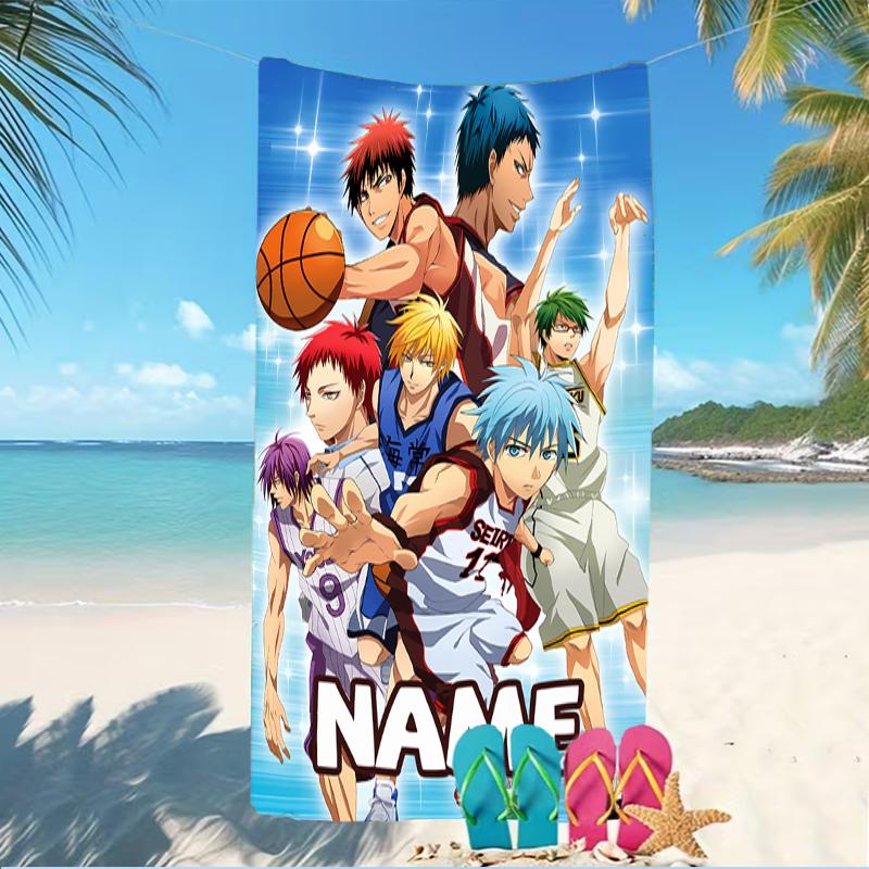 Customizable personalized beach towels Kuroko's Basketball themed designs.Suitable for the beach, yoga, sports;ideal as beach accessories