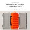 Clear Double Sided Tackle Storage Box With Secure Lock Lightweight Waterproof Design For Fishing Tools And Small Parts